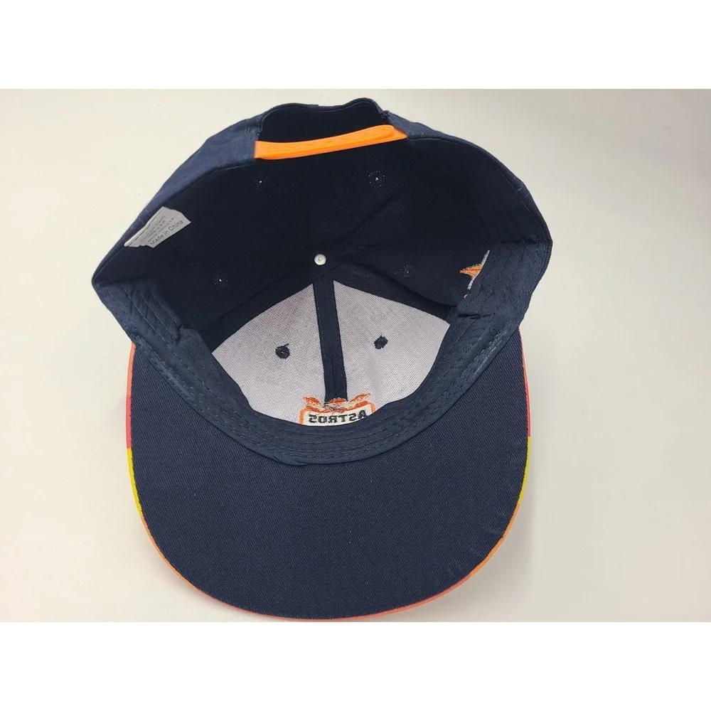 Youth Houston Astros Buddies Club BBVA Snapback‎ Hat Cap Boys MLB Baseball Blue
